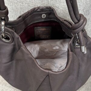 Coach limited pewter Leather shoulder bag